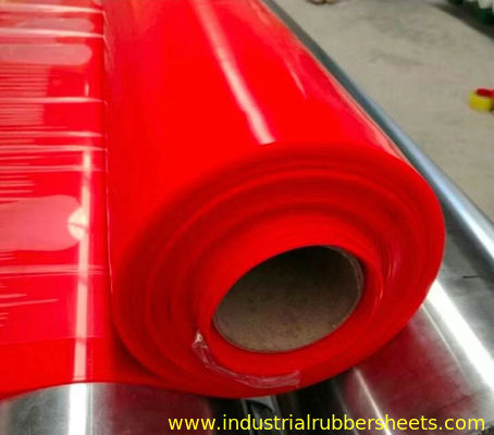 Red , Black , Translucent Color Temperature Resistant Silicone Rubber Sheet Soft