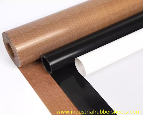 High Temperature Resistant PTFE Coated Fiberglass Fabric with 17 Oz/sqy Unit Weight and Woven Black Structure