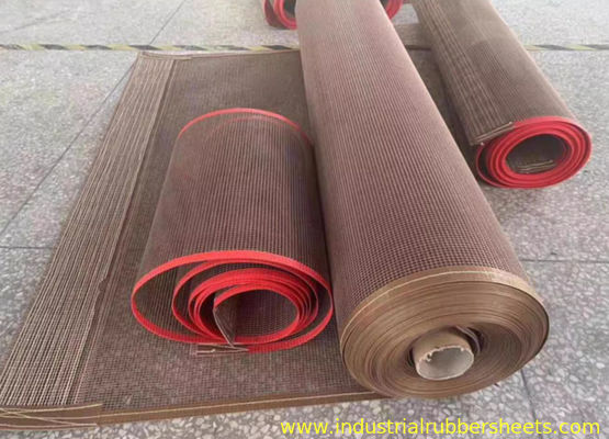 Industrial PTFE Mesh Belt with 0.5×1 to 10×10mm Mesh Sizes, Excellent Chemical Resistance and High Tensile Strength