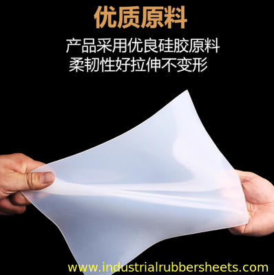 60 Shore A Silicone Rubber Sheet 0.1-0.8mm Thick 1m Width