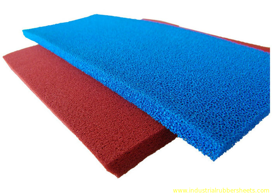 Лист пенистого каучука силикона клетки хорошего резильянса ровный открытый в голубом, красном цвете