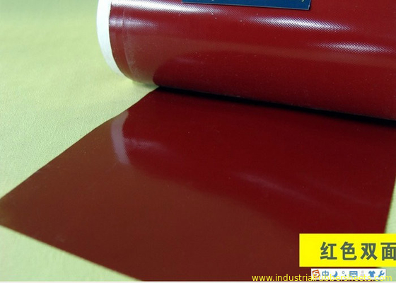 Темный - красный теплостойкий лист Rolls силиконовой резины усиленный для того чтобы ввести ткань 1PLY