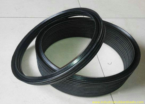 Black NBR FKM PTFE Hydraulic Vee Packing Seal with 70-80 Shore A Hardness and 5in1, 7in1 Quantity for Industrial Applications