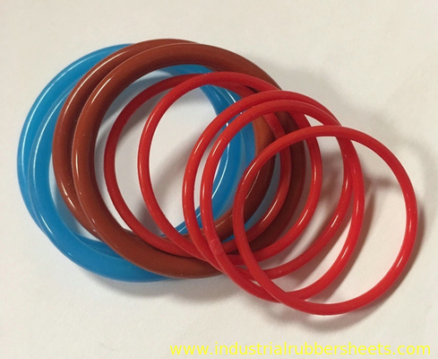 Различные размеры 10 бар красный силиконовый O-кольца 30-60% Сжатие установлено -60°C до +260°C