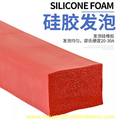Closed Cell Silicone Sponge Stripe 1mm-60mm Thickness for Industrial Seal