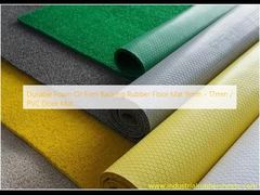 Прочный пенообразный или твердый резиновый поддонный коврик 9 мм - 17 мм / коврик для дверей из ПВХ