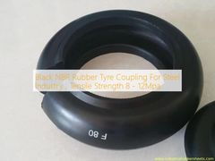 Черная резиновая муфта NBR для сталелитейной промышленности, прочность на разрыв 8 - 12 МПа