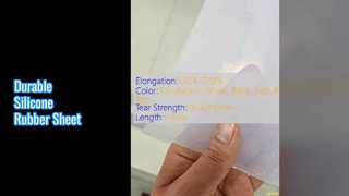Лист силиконовой резины 3 мм, прочность на растяжение 7,5-12,0 МПа