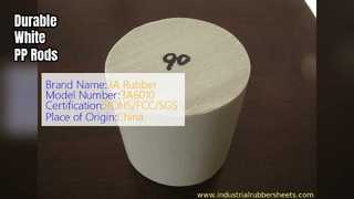 Белый стержень из полипропилена для промышленных уплотнений