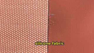 Т0,75мм x Ш1м x Д10м Красная ткань из стекловолокна с силиконовым покрытием (стиль Роджерса)