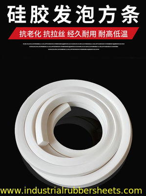 Customizable Size Close Cell Silicone Sponge Stripe FDA Certified for Door Seal