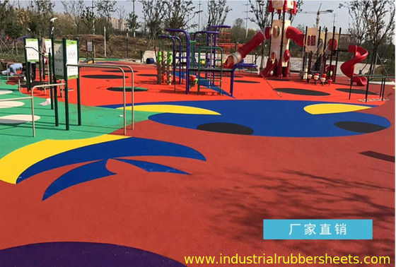 70 Shore A Hardness Colored EPDM Rubber Granules with 18% EPDM Content and UV Resistance