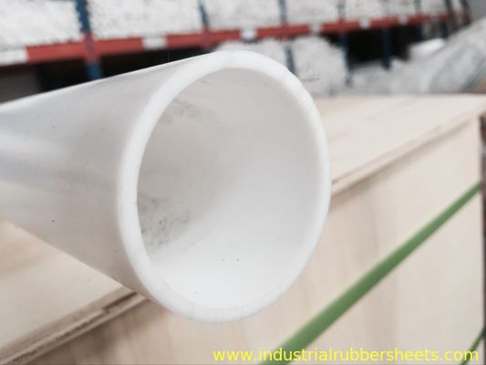 Industrial Grade White Moulded PTFE Tube with 100% Virgin PTFE Material and Smooth Surface