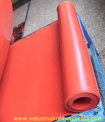 22Mpa Tensile Strength 35-40Shore A Hardness Pink Red Natural Rubber Sheet Gum Rubber Sheet