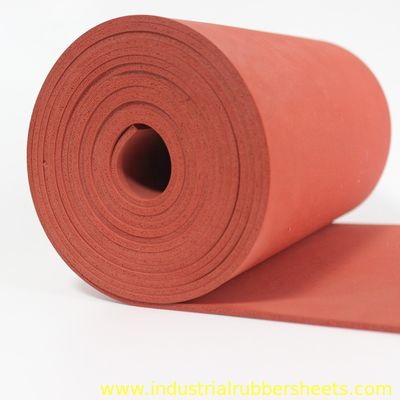 Close Cell Silicone Sponge Rubber Sheet with Impression Fabric Surface and 0.5-1.0g/cm3 Density