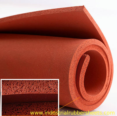 Close Cell Silicone Rubber Sheet with High Temperature Resistance and Double Impression Fabric Surface