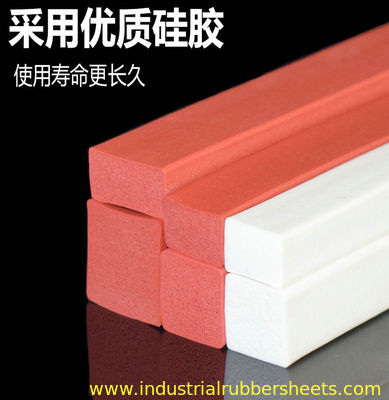 Customizable Size Close Cell Silicone Sponge Stripe FDA Certified for Door Seal