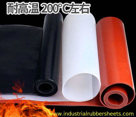 Tensile Strength 7.0-12.0Mpa Silicone Rubber Sheet Industrial Grade Tear Strength 26-42Nmm Durable Flexible Material